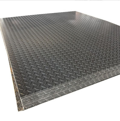 Checkered Embossed Stainless Steel Sheet Plate SS 304 316 1000mm
